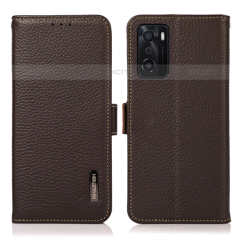 Funda de Cuero Cartera con Soporte Carcasa B03H para Oppo A55S 5G