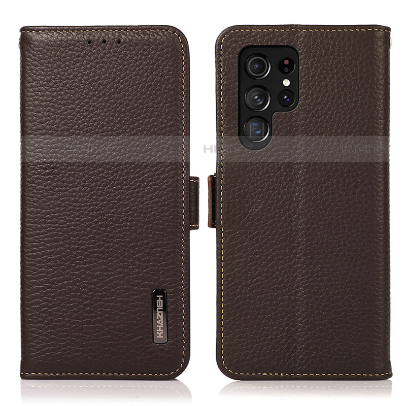 Funda de Cuero Cartera con Soporte Carcasa B03H para Samsung Galaxy S22 Ultra 5G