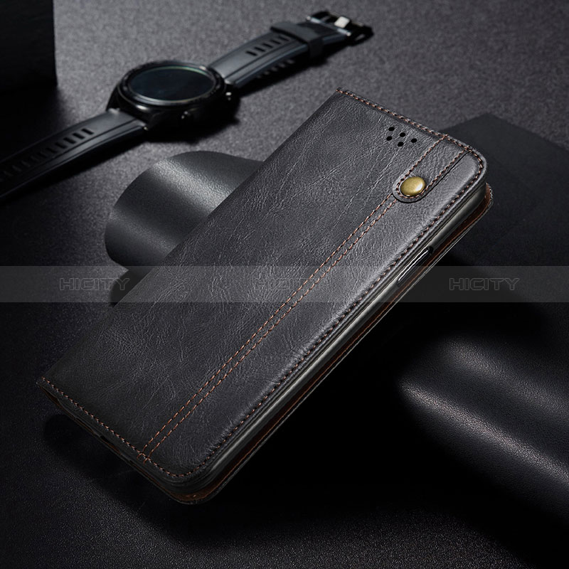 Funda de Cuero Cartera con Soporte Carcasa B03S para Xiaomi Poco M3 Negro