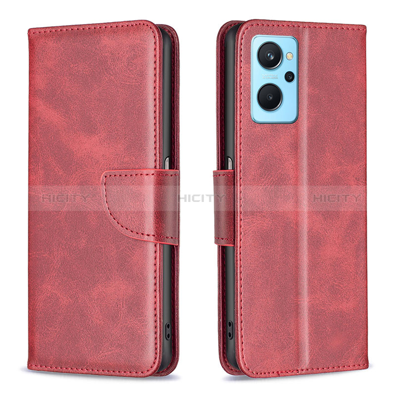 Funda de Cuero Cartera con Soporte Carcasa B04F para Realme 9i 4G