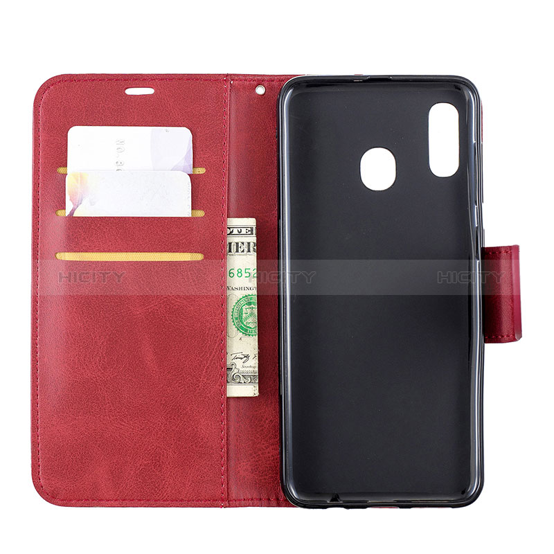 Funda de Cuero Cartera con Soporte Carcasa B04F para Samsung Galaxy M10S