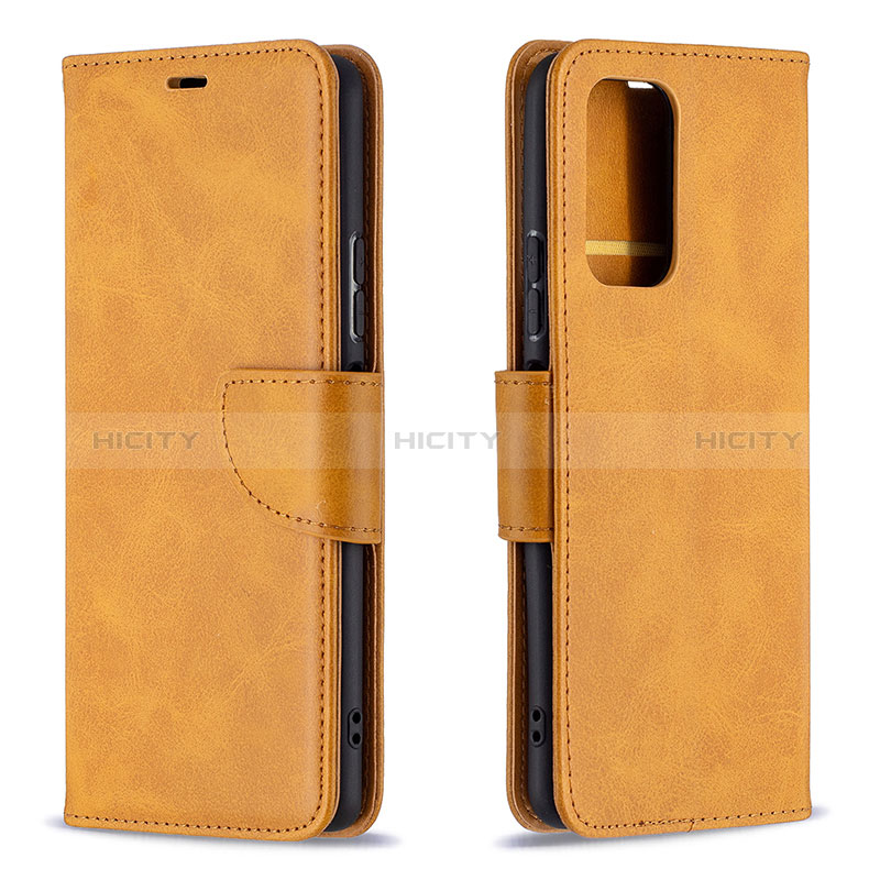 Funda de Cuero Cartera con Soporte Carcasa B04F para Xiaomi Redmi Note 10 Pro Max Marron Claro