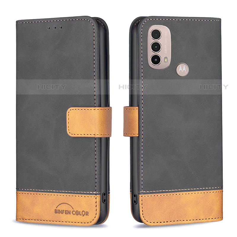 Funda de Cuero Cartera con Soporte Carcasa B05F para Motorola Moto E20