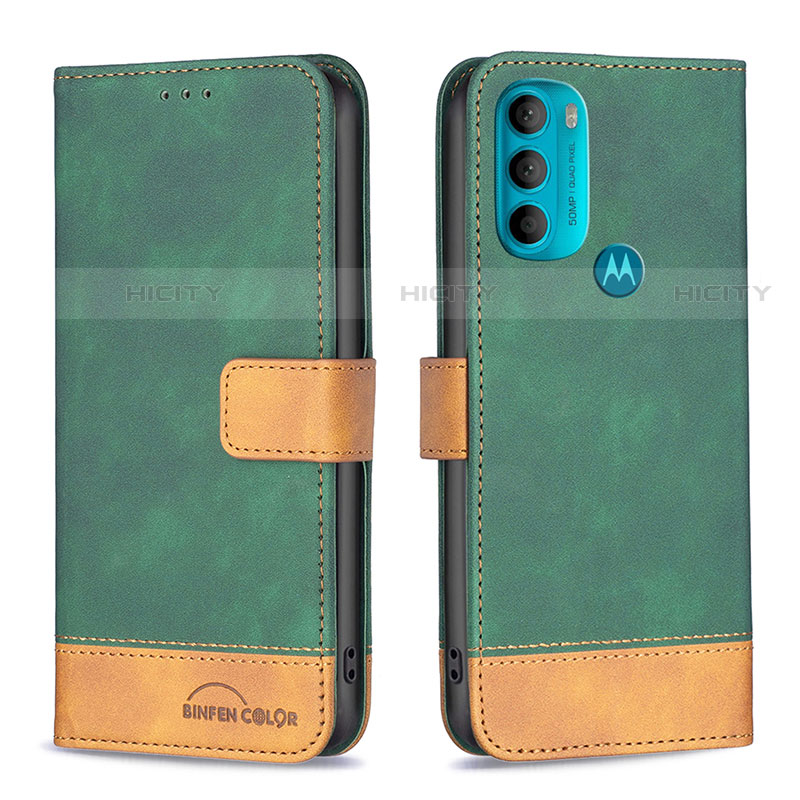 Funda de Cuero Cartera con Soporte Carcasa B05F para Motorola Moto G71 5G