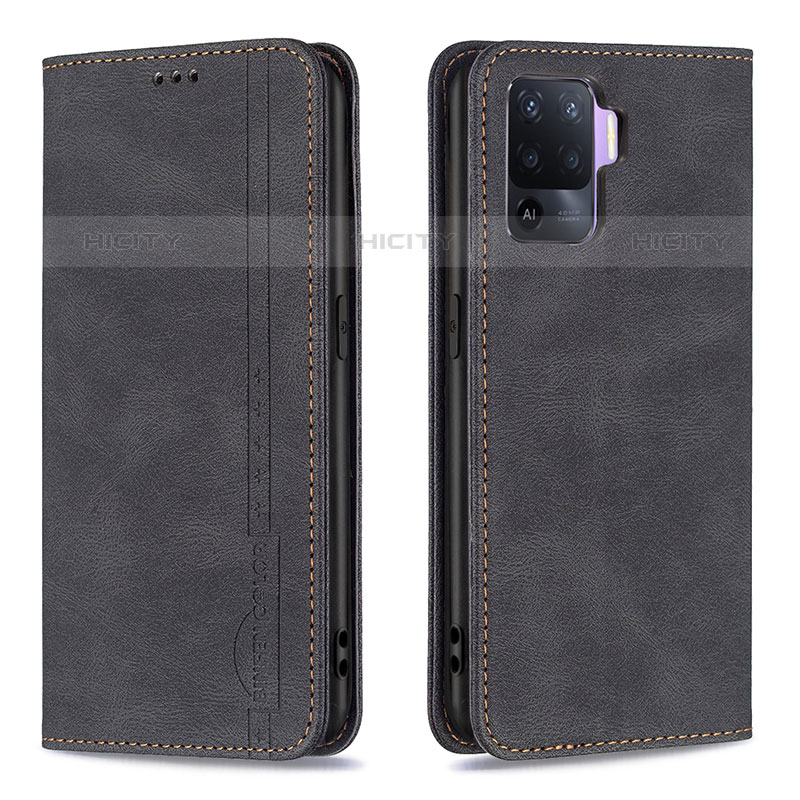 Funda de Cuero Cartera con Soporte Carcasa B05F para Oppo Reno5 Lite