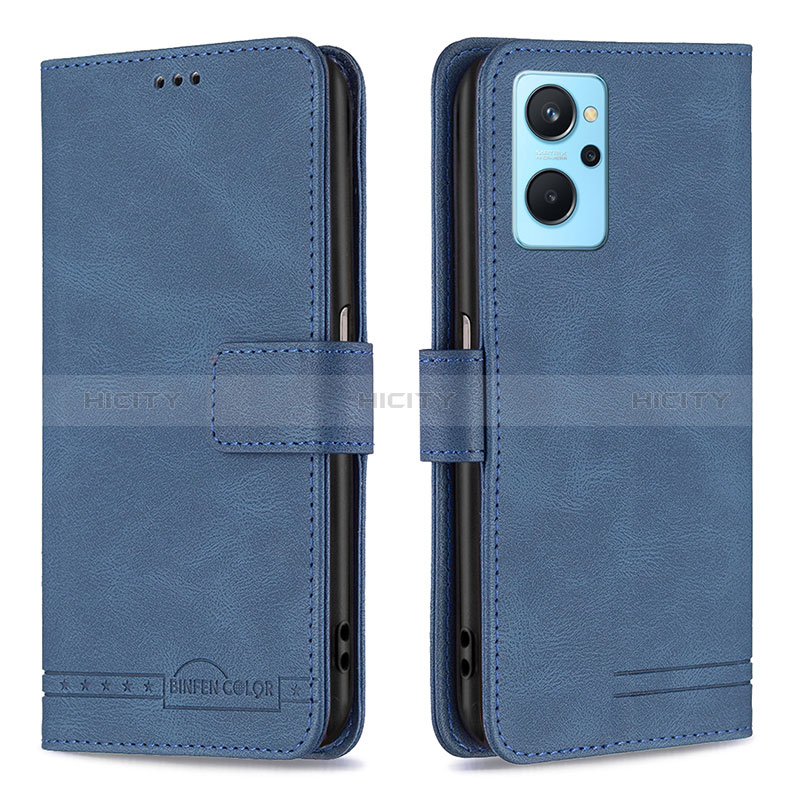 Funda de Cuero Cartera con Soporte Carcasa B05F para Realme 9i 4G