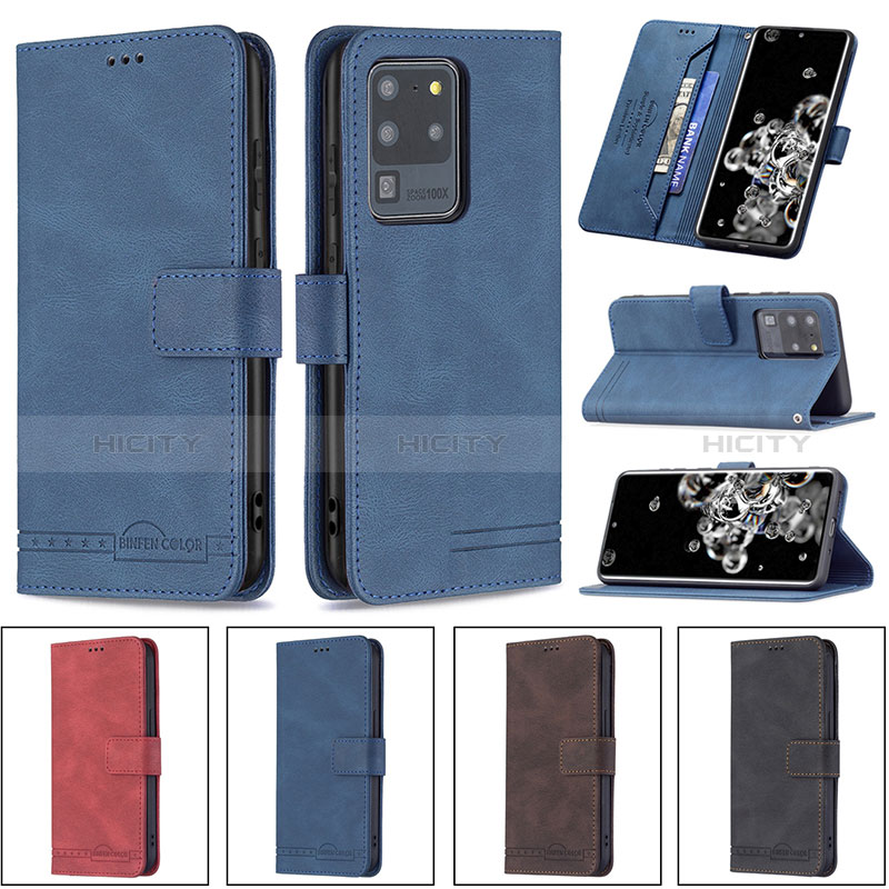 Funda de Cuero Cartera con Soporte Carcasa B05F para Samsung Galaxy S20 Ultra