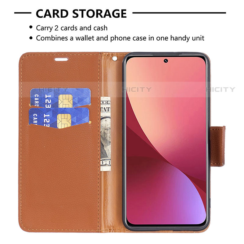 Funda de Cuero Cartera con Soporte Carcasa B05F para Xiaomi Mi 12S 5G