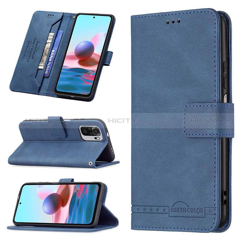 Funda de Cuero Cartera con Soporte Carcasa B05F para Xiaomi Redmi Note 10S 4G