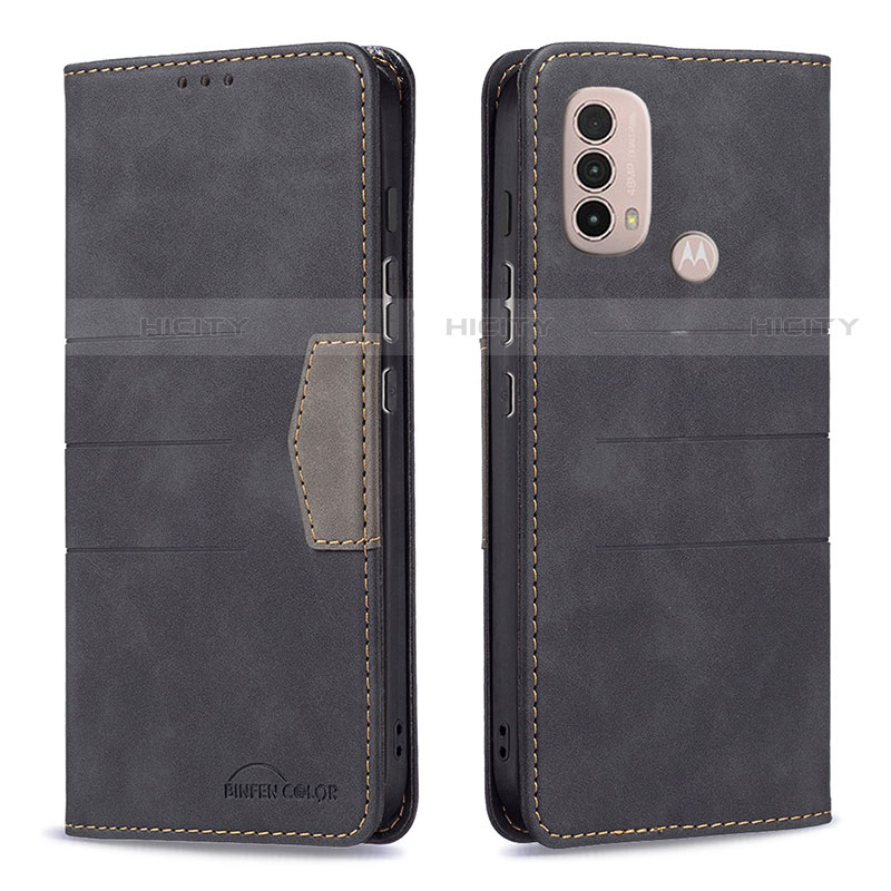 Funda de Cuero Cartera con Soporte Carcasa B06F para Motorola Moto E30