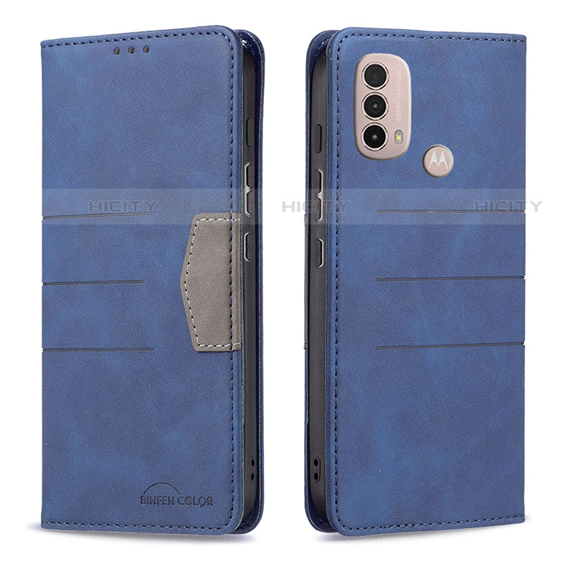 Funda de Cuero Cartera con Soporte Carcasa B06F para Motorola Moto E30