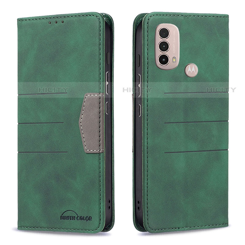 Funda de Cuero Cartera con Soporte Carcasa B06F para Motorola Moto E40