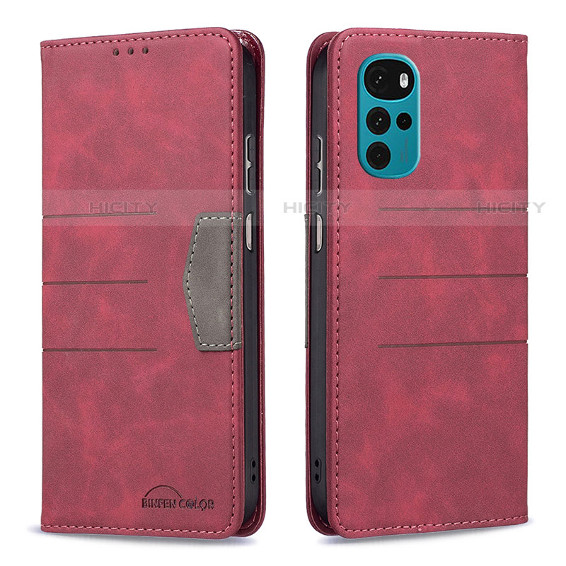 Funda de Cuero Cartera con Soporte Carcasa B06F para Motorola Moto G22