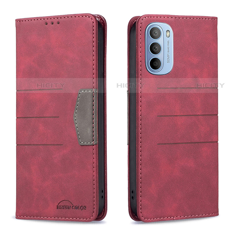 Funda de Cuero Cartera con Soporte Carcasa B06F para Motorola Moto G41