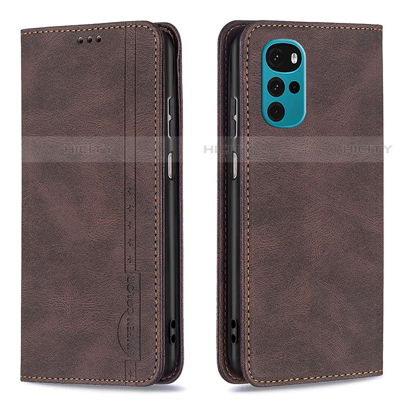 Funda de Cuero Cartera con Soporte Carcasa B07F para Motorola Moto G22