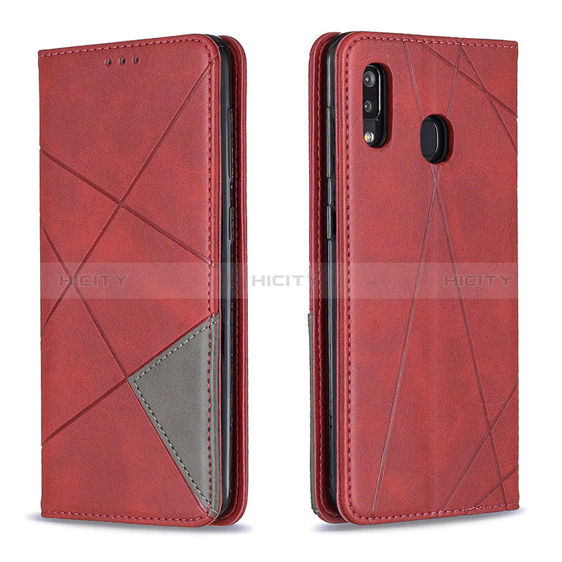 Funda de Cuero Cartera con Soporte Carcasa B07F para Samsung Galaxy A20