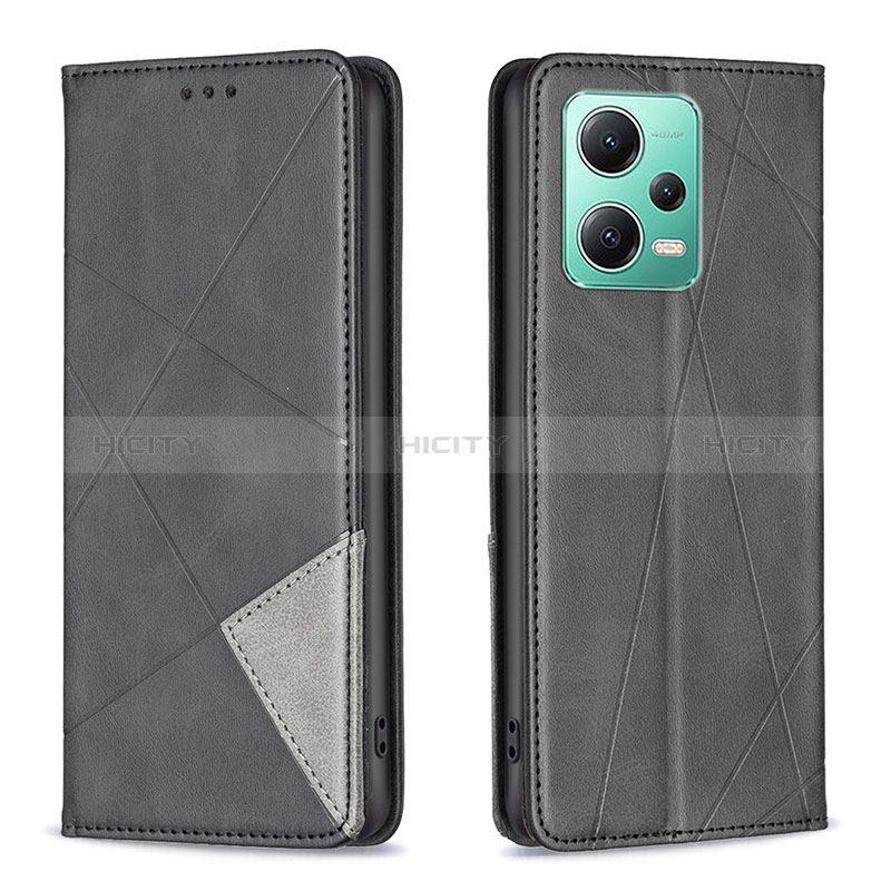 Funda de Cuero Cartera con Soporte Carcasa B07F para Xiaomi Poco X5 5G Negro