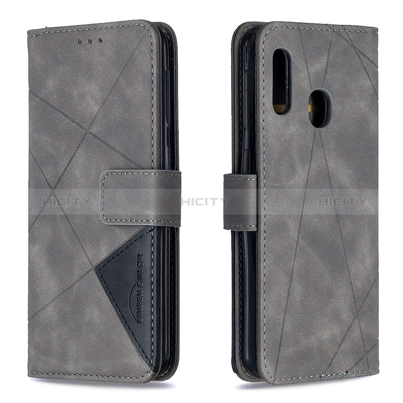 Funda de Cuero Cartera con Soporte Carcasa B08F para Samsung Galaxy A20e