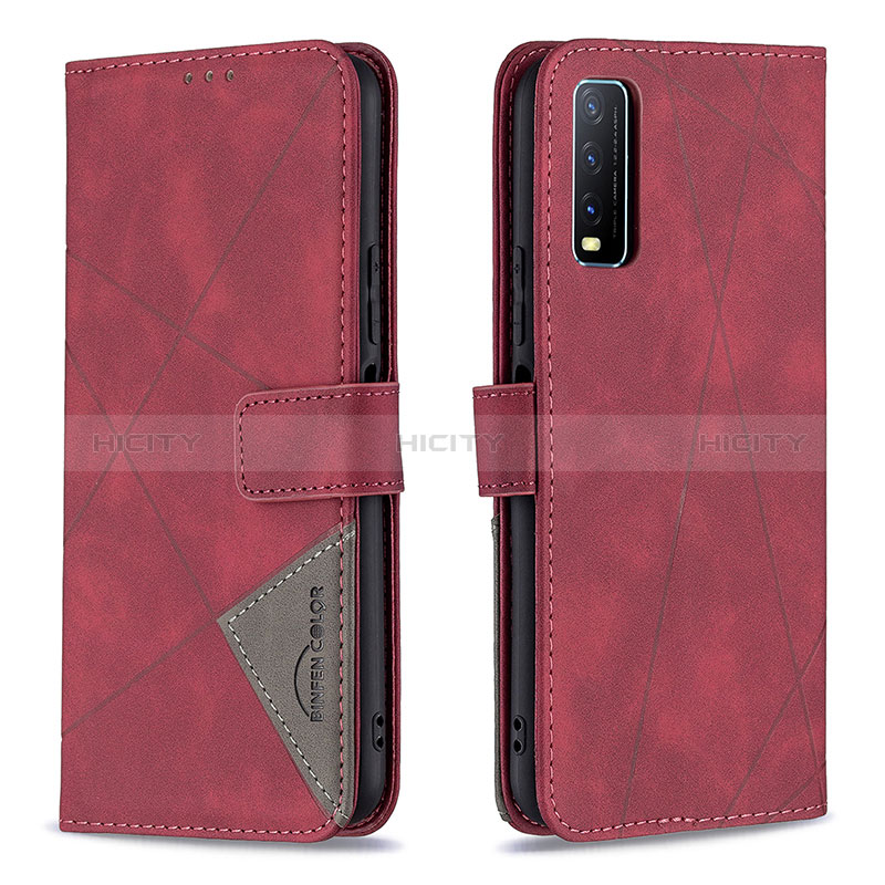 Funda de Cuero Cartera con Soporte Carcasa B08F para Vivo Y11s