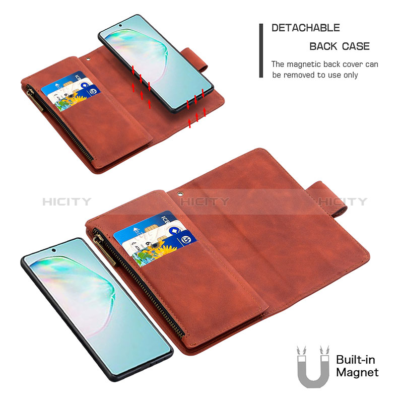 Funda de Cuero Cartera con Soporte Carcasa B09F para Samsung Galaxy M80S