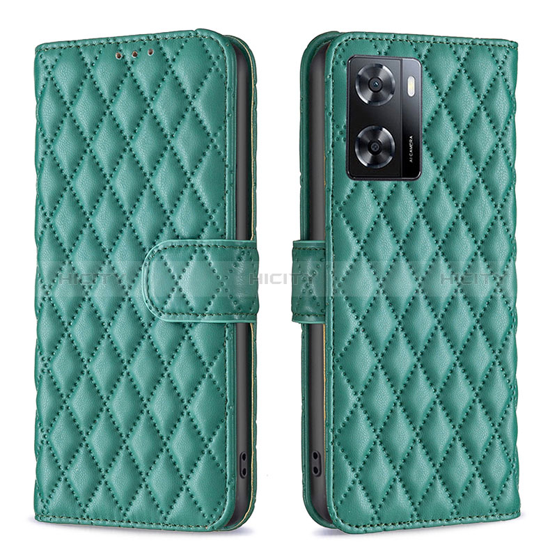 Funda de Cuero Cartera con Soporte Carcasa B11F para Oppo A77 4G