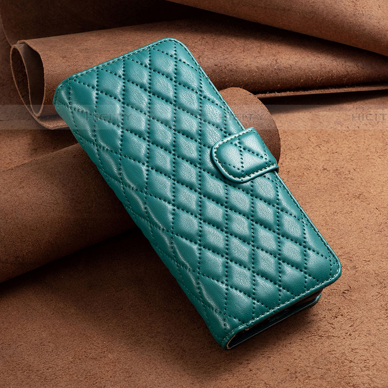 Funda de Cuero Cartera con Soporte Carcasa B11F para Samsung Galaxy Z Fold4 5G Verde