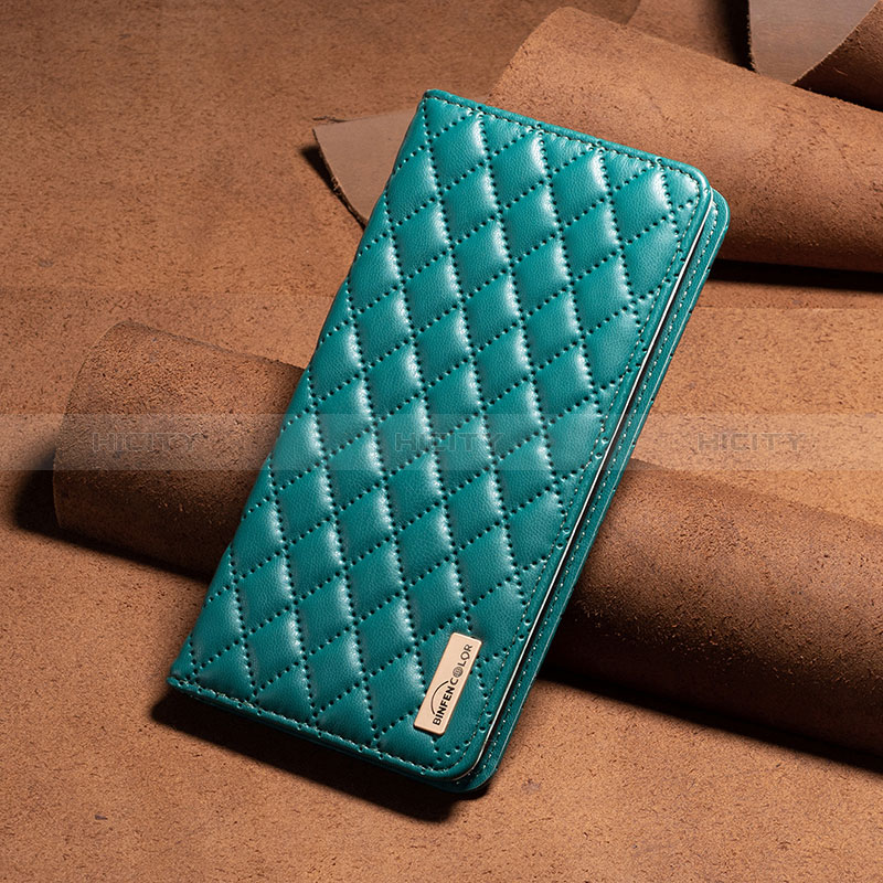 Funda de Cuero Cartera con Soporte Carcasa B11F para Xiaomi Redmi Note 12 5G Verde