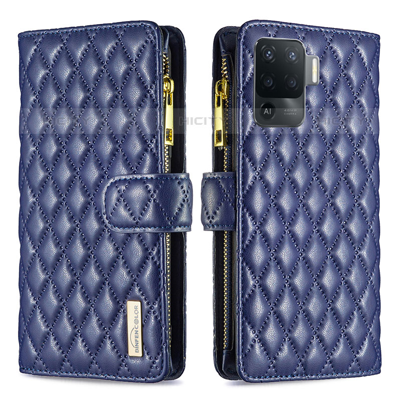 Funda de Cuero Cartera con Soporte Carcasa B12F para Oppo A94 4G