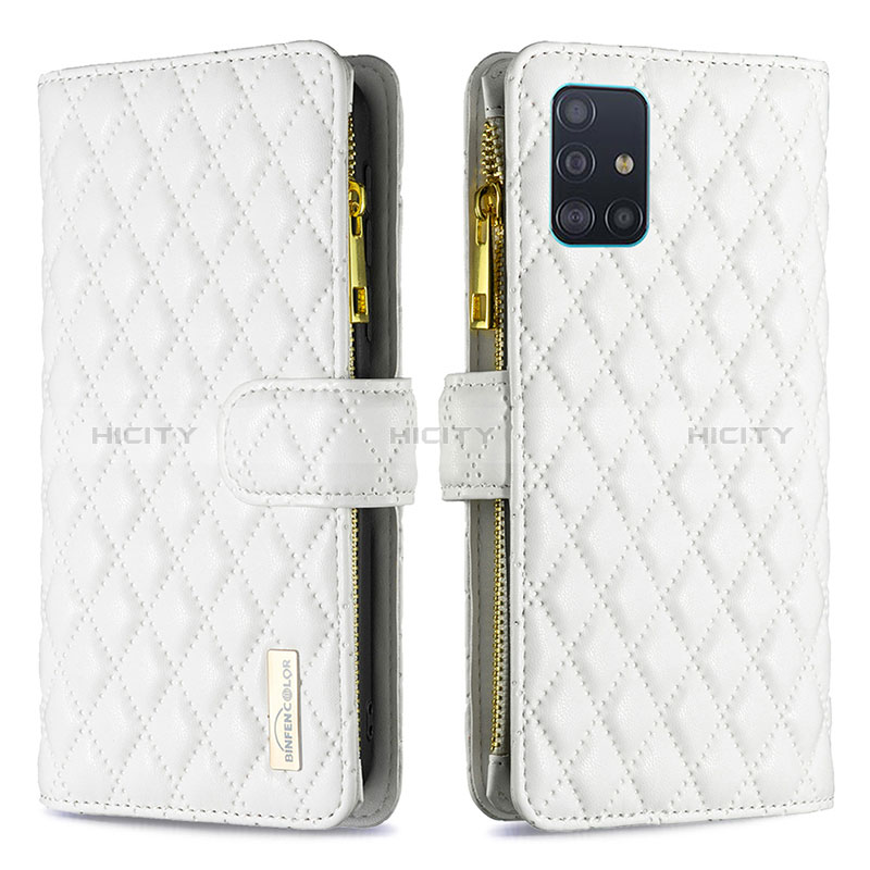 Funda de Cuero Cartera con Soporte Carcasa B12F para Samsung Galaxy M40S