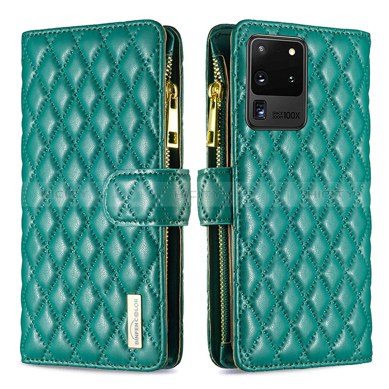 Funda de Cuero Cartera con Soporte Carcasa B12F para Samsung Galaxy S20 Ultra