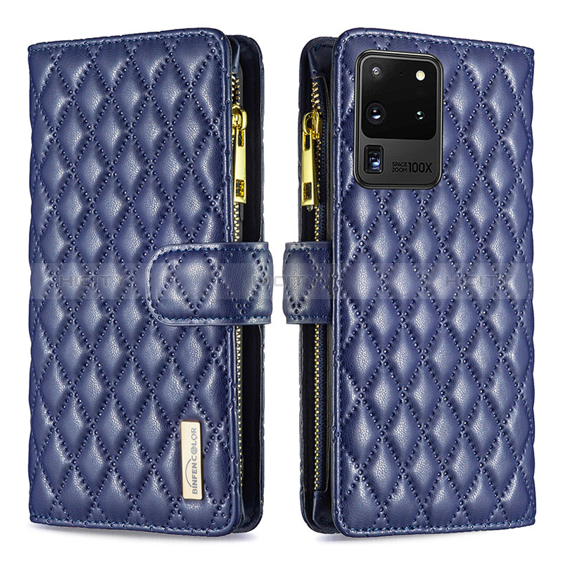 Funda de Cuero Cartera con Soporte Carcasa B12F para Samsung Galaxy S20 Ultra 5G