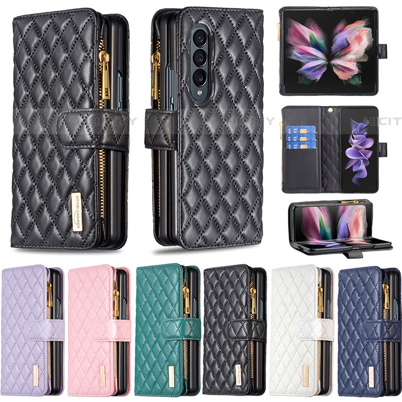 Funda de Cuero Cartera con Soporte Carcasa B12F para Samsung Galaxy Z Fold4 5G