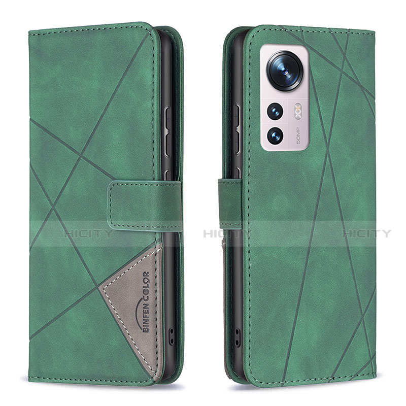 Funda de Cuero Cartera con Soporte Carcasa B12F para Xiaomi Mi 12 5G