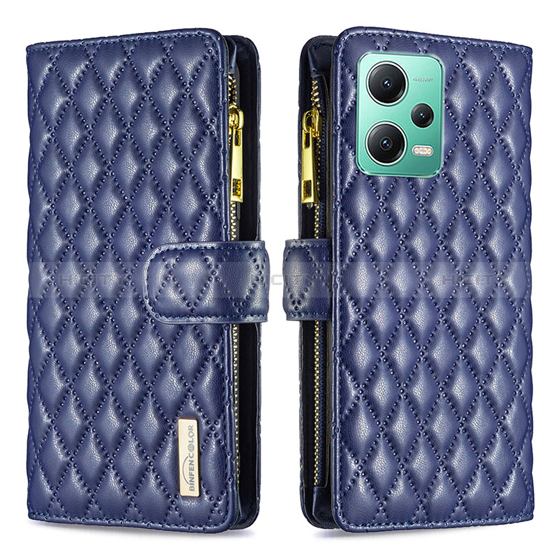 Funda de Cuero Cartera con Soporte Carcasa B12F para Xiaomi Redmi Note 12 5G