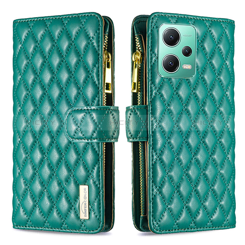 Funda de Cuero Cartera con Soporte Carcasa B12F para Xiaomi Redmi Note 12 5G