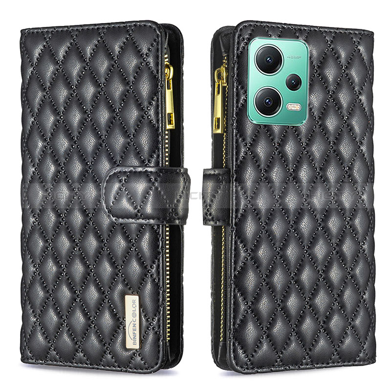 Funda de Cuero Cartera con Soporte Carcasa B12F para Xiaomi Redmi Note 12 5G