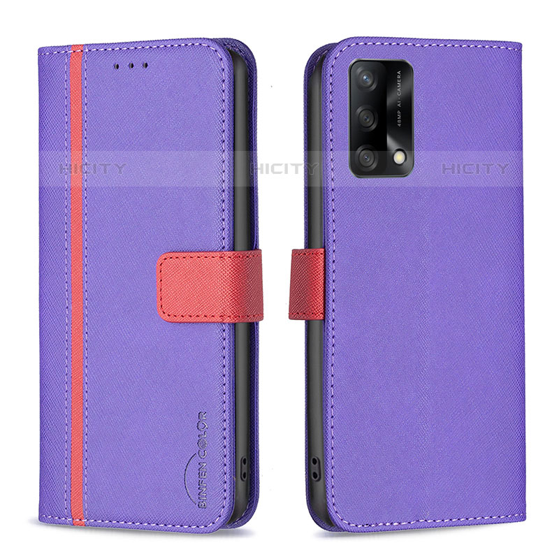 Funda de Cuero Cartera con Soporte Carcasa B13F para Oppo A74 4G