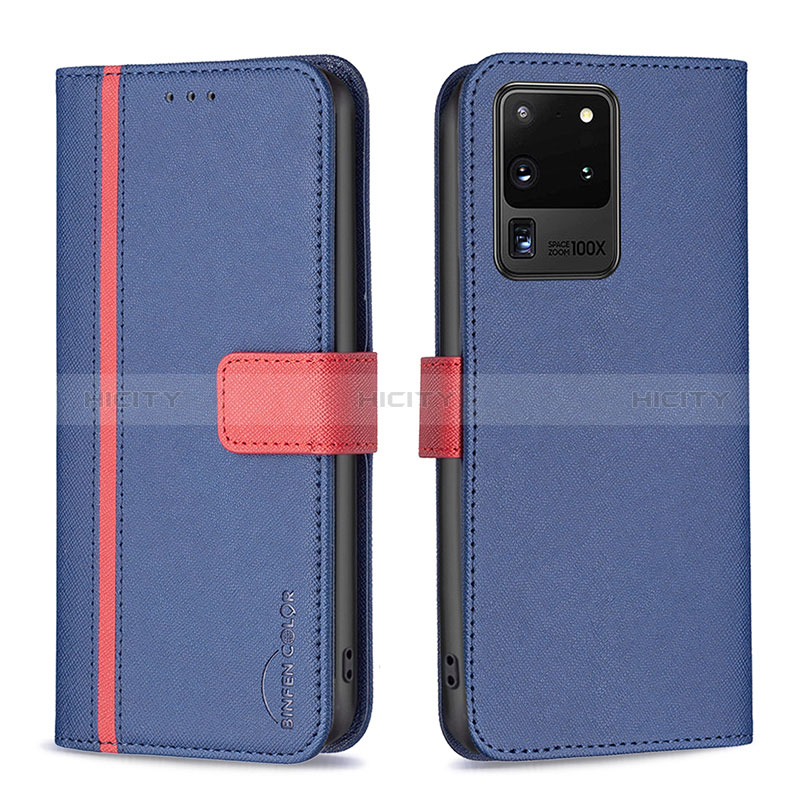 Funda de Cuero Cartera con Soporte Carcasa B13F para Samsung Galaxy S20 Ultra