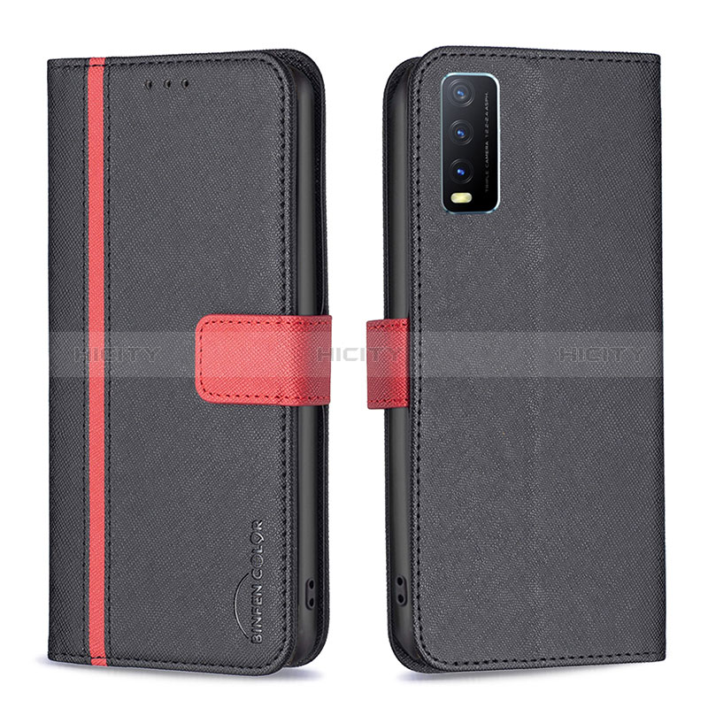 Funda de Cuero Cartera con Soporte Carcasa B13F para Vivo Y12s