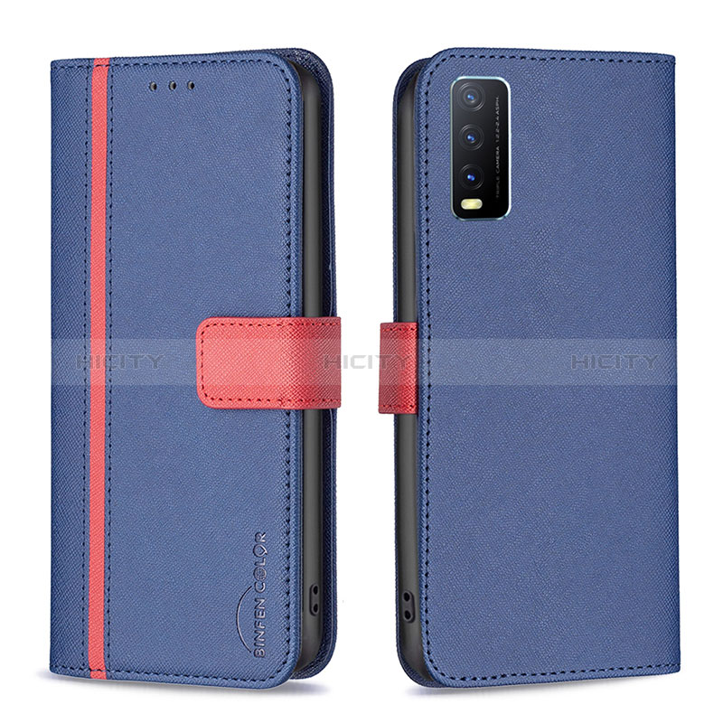 Funda de Cuero Cartera con Soporte Carcasa B13F para Vivo Y20