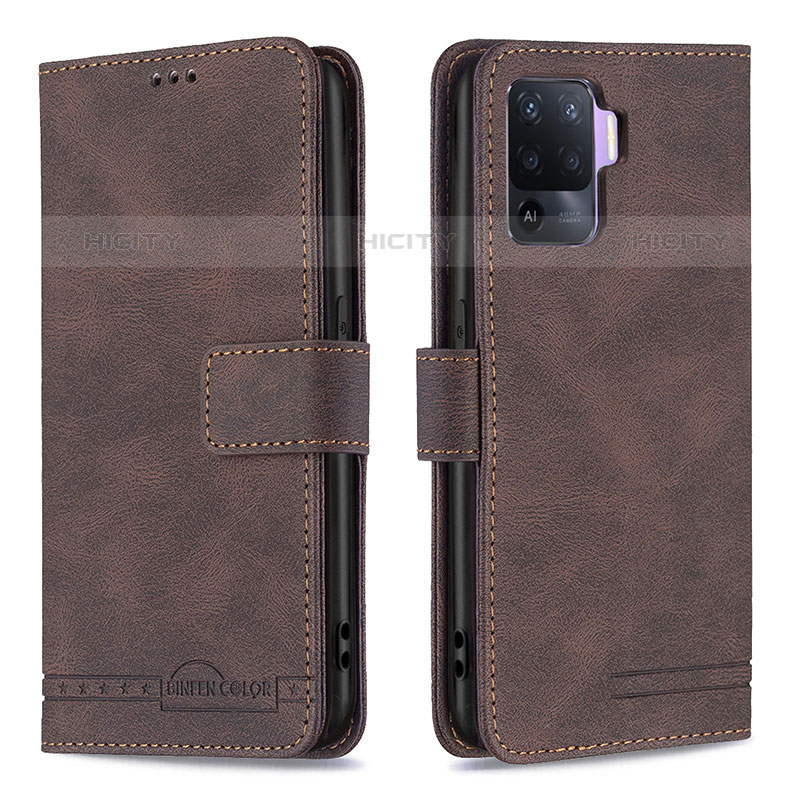 Funda de Cuero Cartera con Soporte Carcasa B15F para Oppo A94 4G