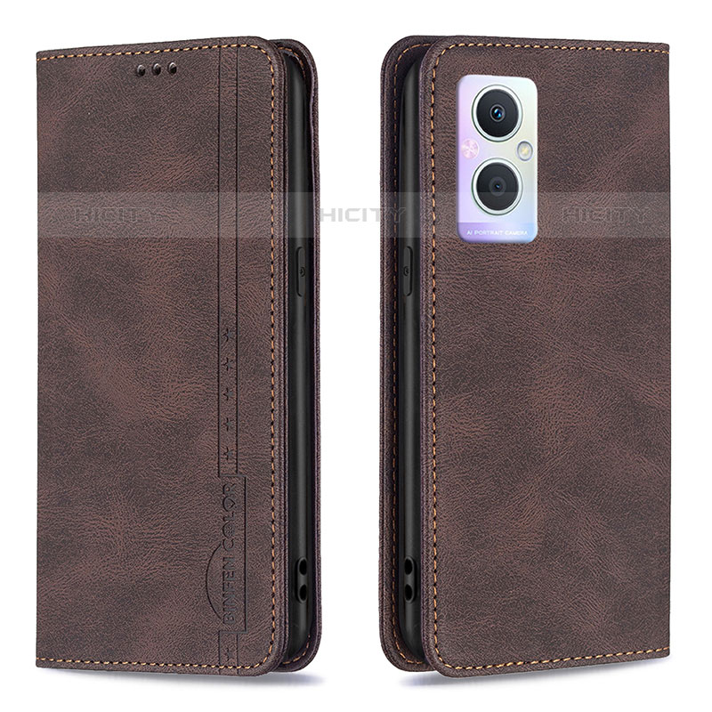 Funda de Cuero Cartera con Soporte Carcasa B15F para Oppo F21s Pro 5G