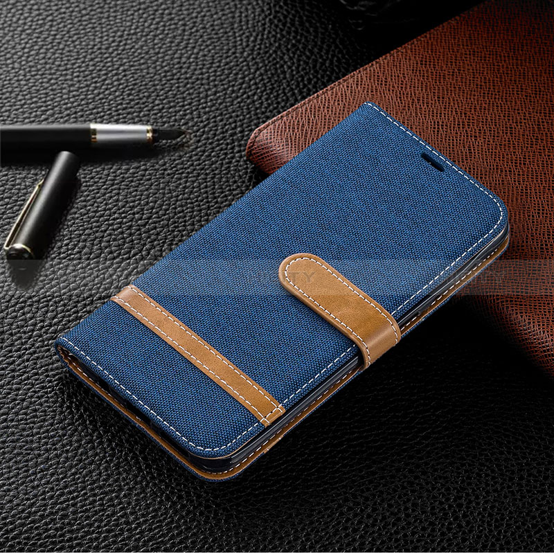 Funda de Cuero Cartera con Soporte Carcasa B16F para Samsung Galaxy M10S