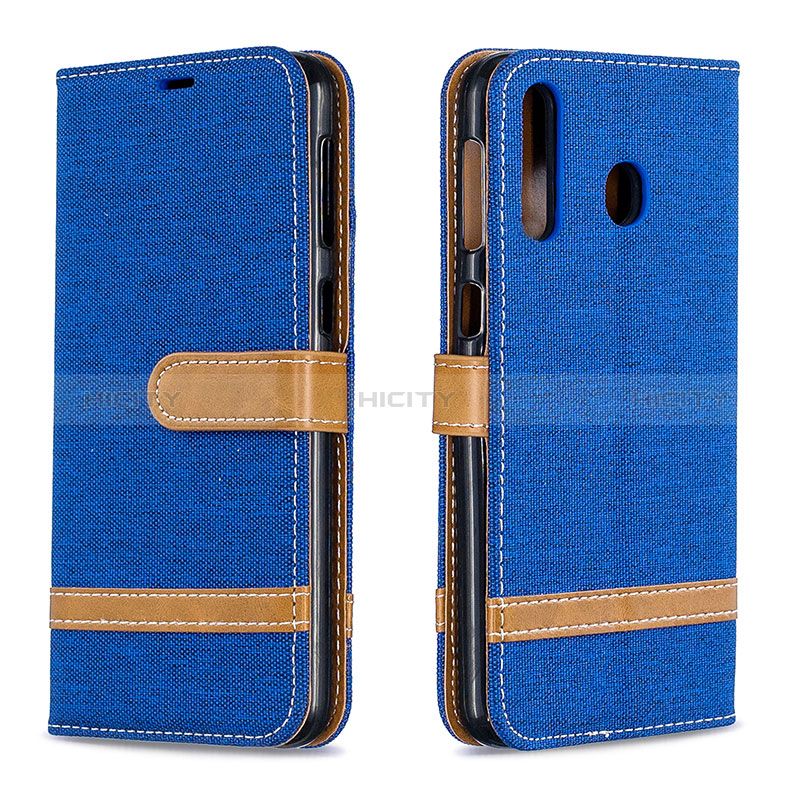 Funda de Cuero Cartera con Soporte Carcasa B16F para Samsung Galaxy M30