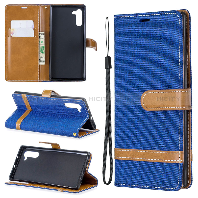 Funda de Cuero Cartera con Soporte Carcasa B16F para Samsung Galaxy Note 10 5G