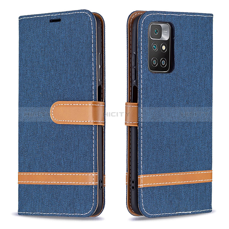 Funda de Cuero Cartera con Soporte Carcasa B16F para Xiaomi Redmi 10 4G