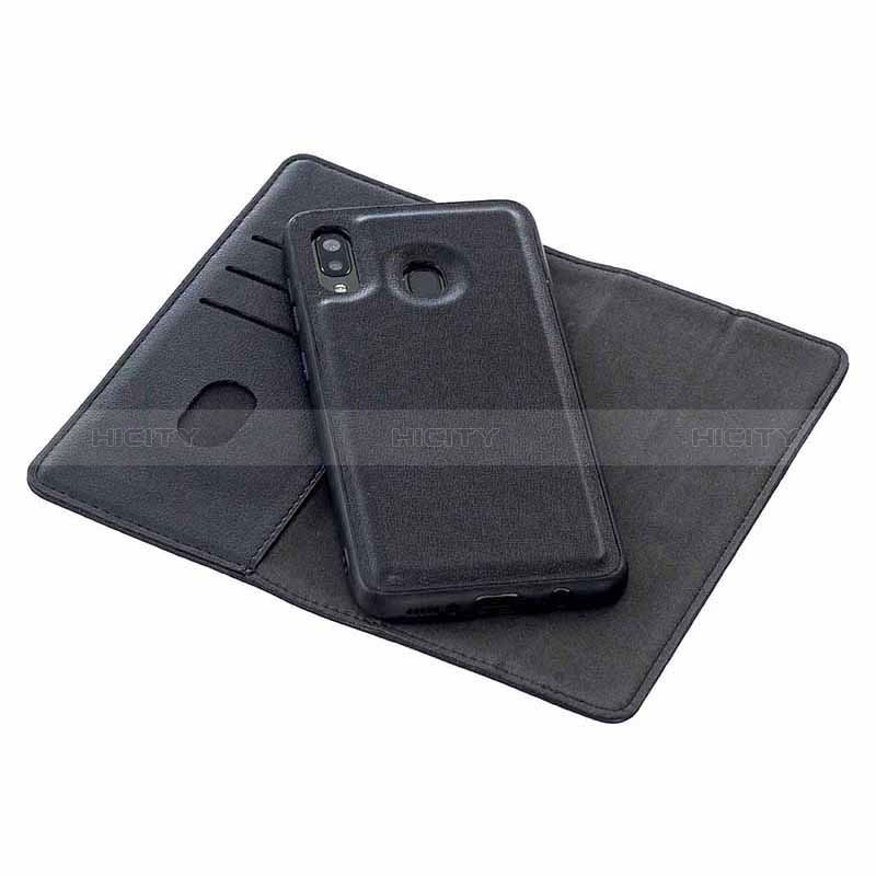 Funda de Cuero Cartera con Soporte Carcasa B17F para Samsung Galaxy A20