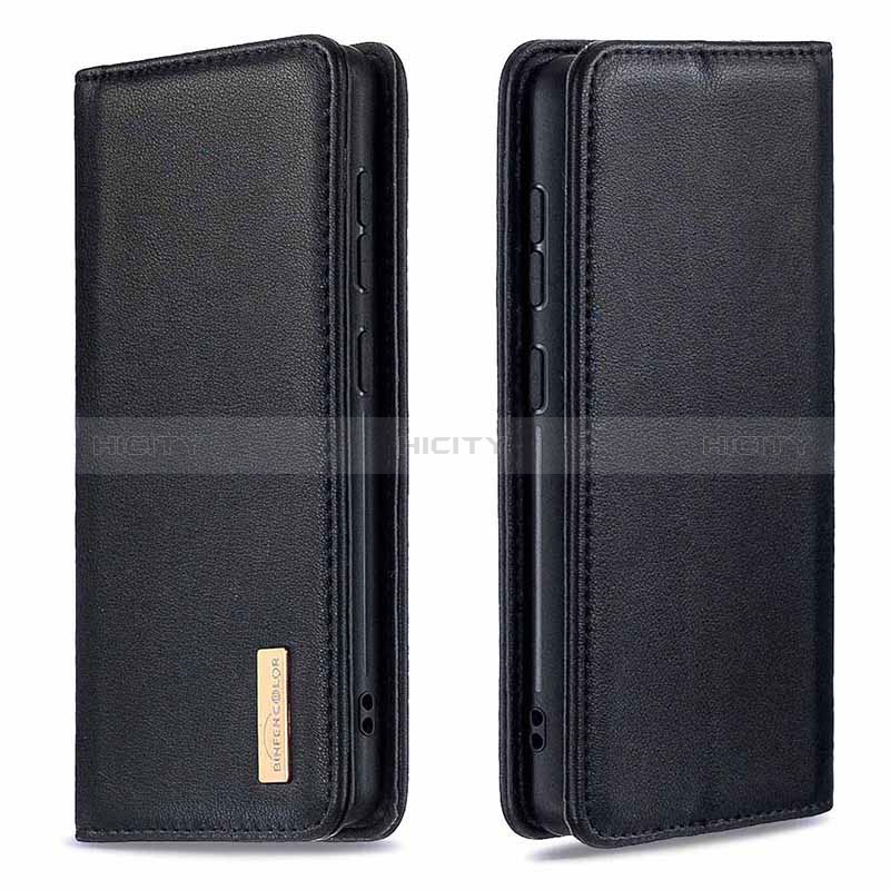 Funda de Cuero Cartera con Soporte Carcasa B17F para Samsung Galaxy M10S Negro