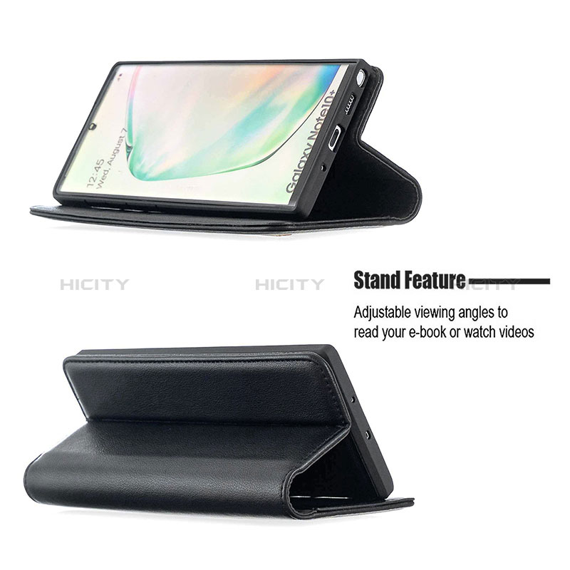 Funda de Cuero Cartera con Soporte Carcasa B17F para Samsung Galaxy Note 10 Plus 5G