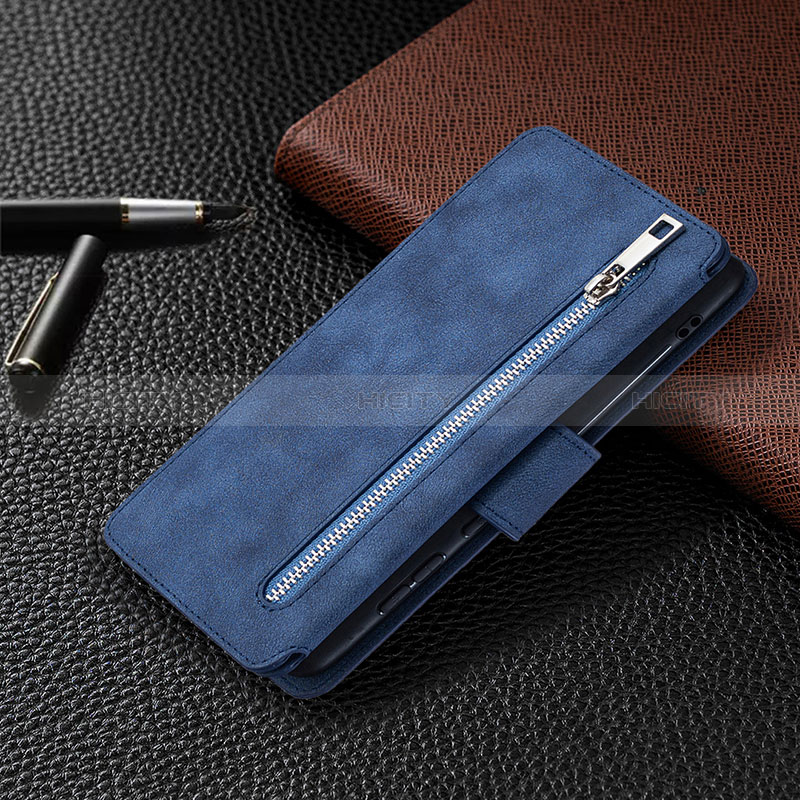 Funda de Cuero Cartera con Soporte Carcasa B18F para Samsung Galaxy A81